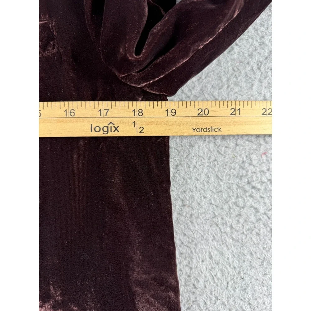 Free People Yesterdays Muse Velvet Chocolate Jacket Blazer Womens XS